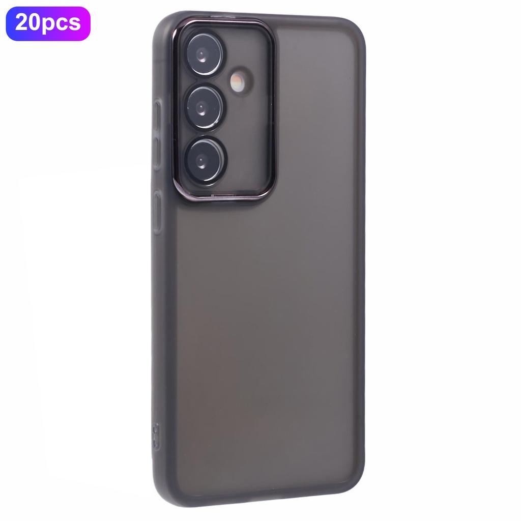 Bulk Purchasing 20Pcs For Samsung Galaxy S25 Case Electroplated Camera Frame TPU Phone Cover Precise Cutouts