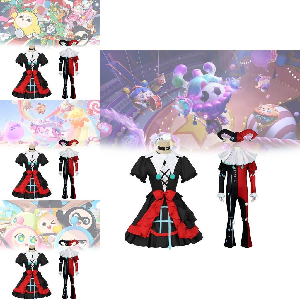 Adorable Eggy Party Cosplay Costume Set For Kids With Unique Stella And Clown Themes