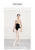 Fushinu Damen Ballett Tanzbekleidung: Color-Block-Spaghettiträger-Trikot mit taillierter Taille für Kunstprüfungen und Gymnastiktraining