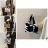Stylish Soft Velvet Zebra Print Tote Bag Fashionable And Trendy Street Style Handbag
