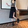 Side-slit Skirts Women High Waist Korean Fashion A-line Skirt Summer Elegante All-match Bottoms Streetwear Plus Size Female Clothes