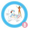INTEX Tropical Flamingo Ride-On Float Mat, 142 X 137 X 97 Cm (57559) [Official Japanese Product]