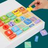 1Pc Wooden Puzzle Toys Children Montessori Preschool Education Alphabet Matching Building Blocks Puzzle Game Kids Festival Toy