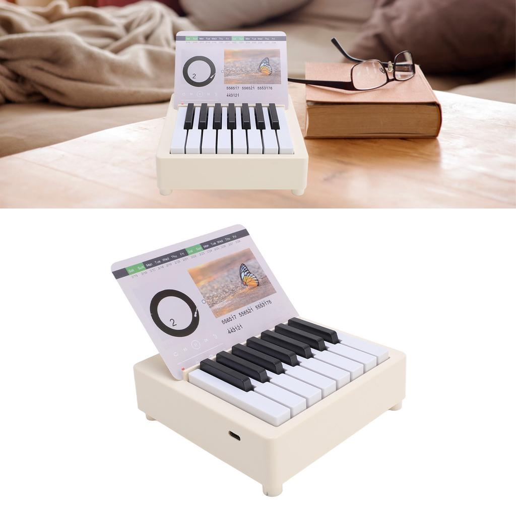 Miniature Piano Desk Calendar Innovative Playable Music Desk Desktop Ornament For   Desks