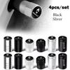 4pcs Car Tire Valve Stems Cap Aluminum Tyre Wheel Stem Air Valve Cover Airdust For Renault Clio Laguna 2 Megane 2 3 Duster Logan Y777