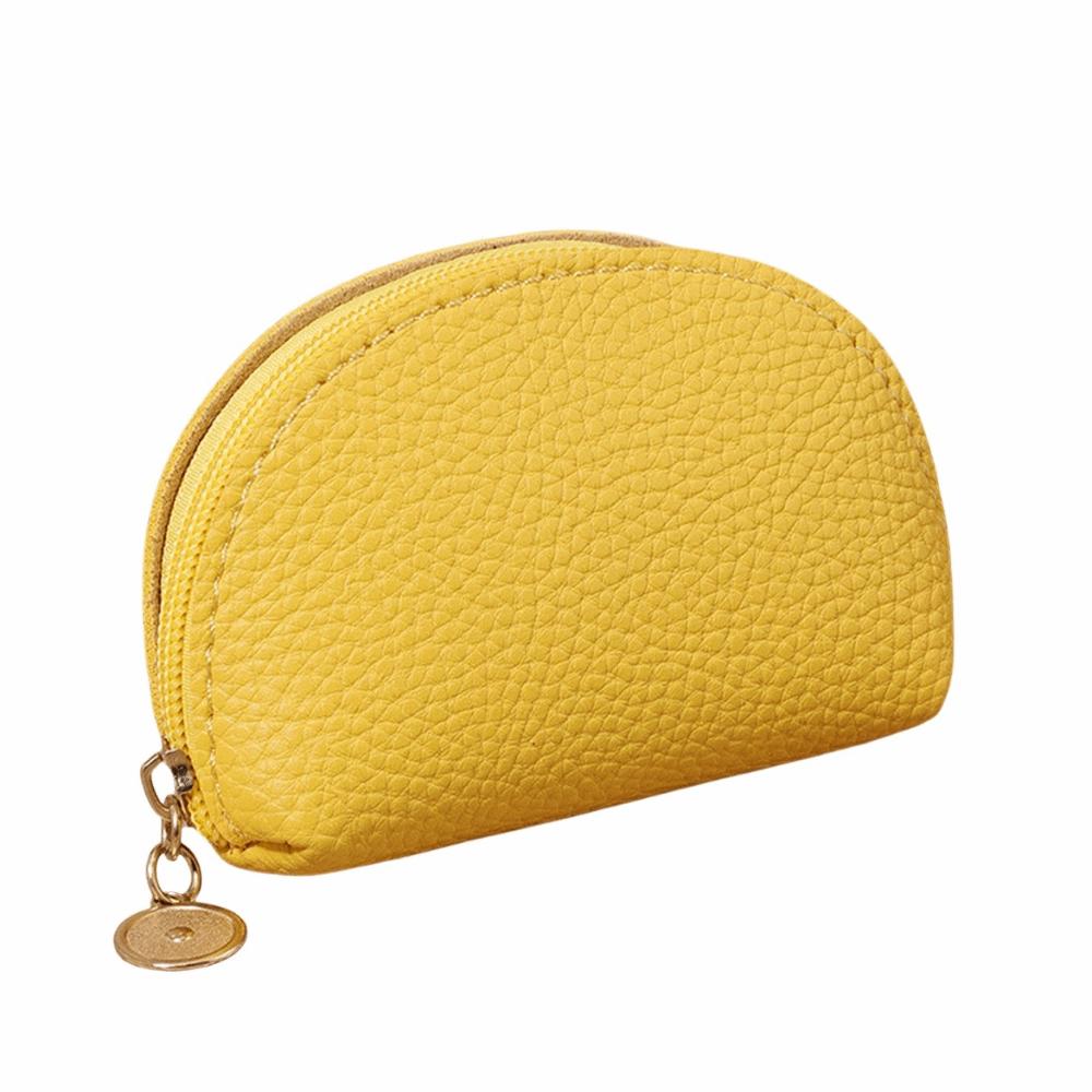 Portable Card Storage Pouch PU Leather Women's Wallet Casual Coin Storage Bag  Women Men