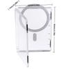 Transparent For MagSafe Card Sleeve Shockproof Wallet Phone Case  For Magnetic Phone