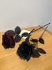 5/10PCS 50CM Wine Red Black Rose Artificial Silk Flowers Halloween Party Dark Photo Decoration Prop Goth Rose Wedding Home Decor