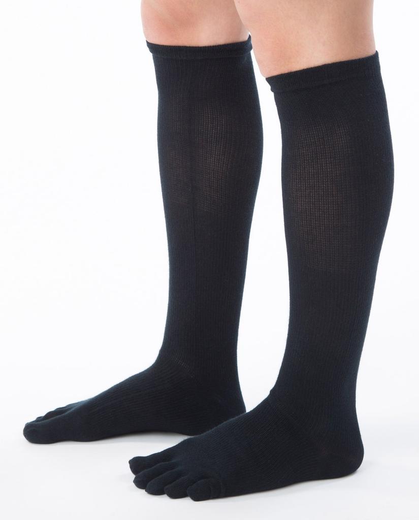 Lasante Compression Knee Socks S Black Five-Toe [8810] (22-24cm)