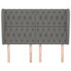 VidaXL Headboard with Ears Dark Grey 147x23x118-128 Cm Fabric3118291