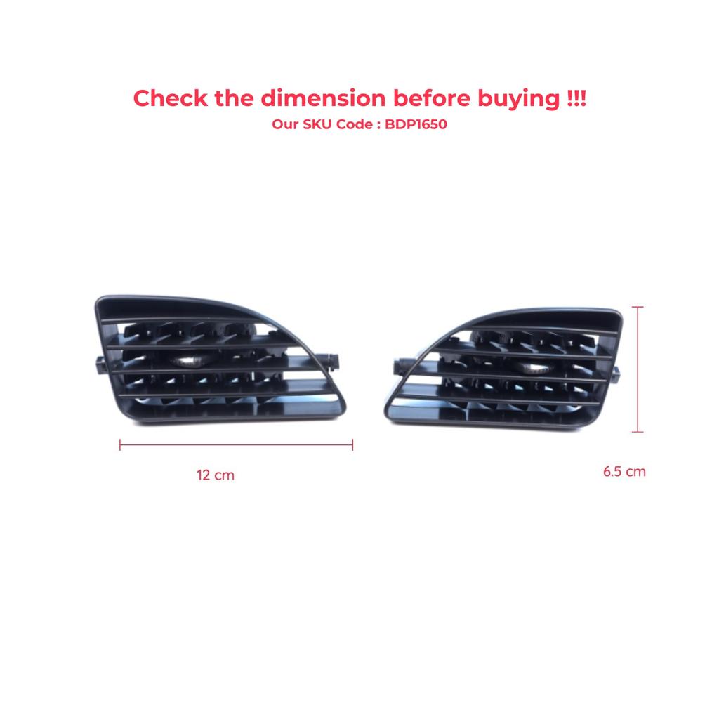 BDP1650 Dashboard Side Air Vent Grill Cover Trim Nozzle Deflector Diffuser Left Right for Renault Megane MK3 2008-2016 Fluence 687618845R 687604198R