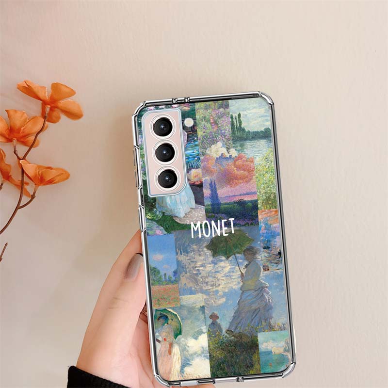 

Claude Monet Art Clear Phone Cases for Samsung S26 Ultra Galaxy S25 Edge S24 S23 FE S21 Plus S20 S22 S10 Cover Patterned Compati Samsung S25 Edge