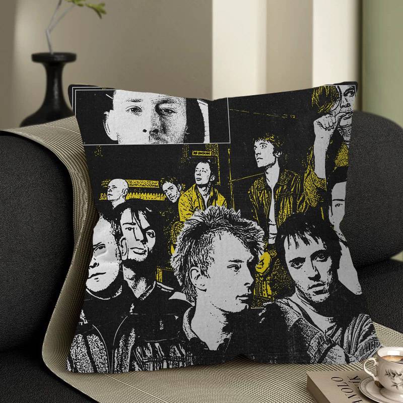 

Подушка Rock Band Radiohead Аниме Подушка Подушка для дивана-кровати Наволочка Чехол для подушки 45x45 см Мода 12x12Inch