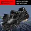 Labor Insurance Shoes for Men and Women, Anti-smashing and Anti-piercing Protective Work Shoes, Lightweight and Wear-resistant Large-hole Sandals