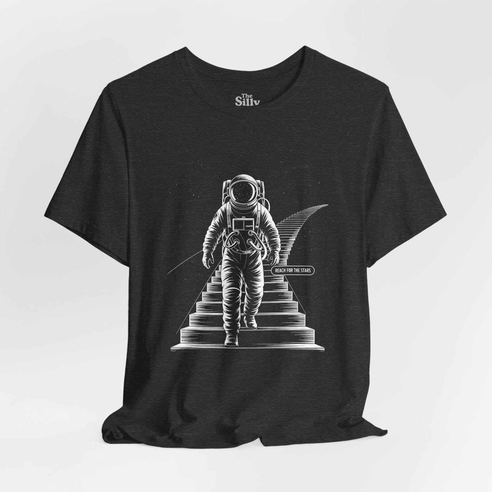 Astronaut Galaxy Portal T-Shirt, Sci-Fi Dreamcore Line Art 4XL