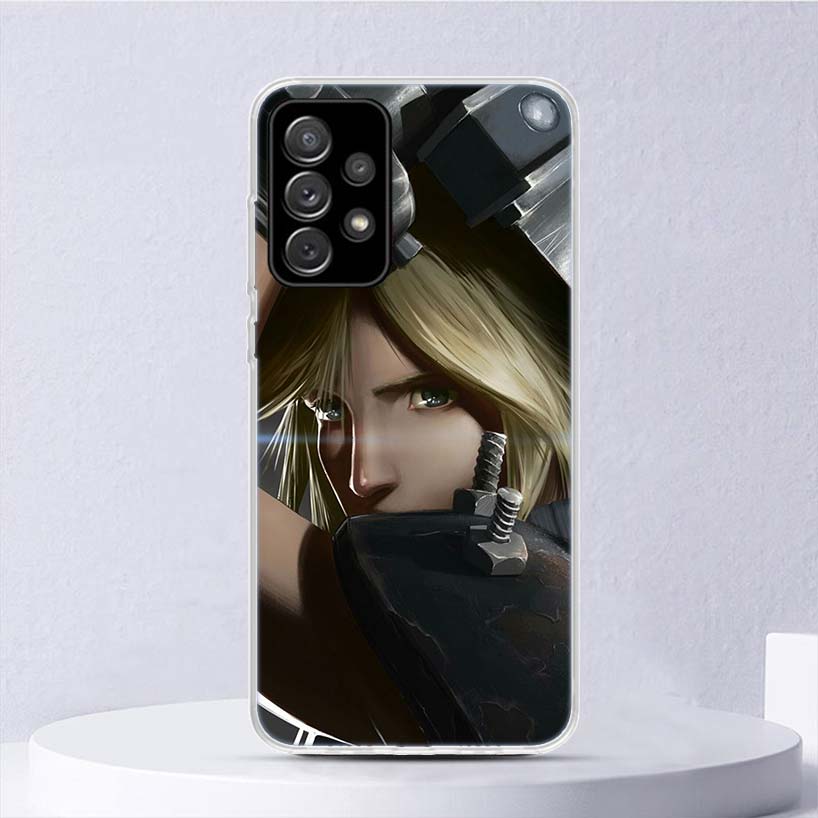 Final Fantasy Game Soft Case For Samsung Galaxy A15 A14 A13 A12 A55 A54 A53 A52 Phone Cover A35 A32 A33 A25 A23 A22 A05S A04S Ga