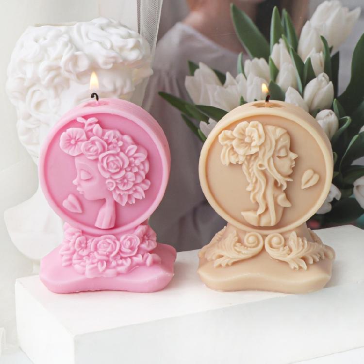 Reusable Silicone Mold Girl/Married Couple Candle Mould Creative Aromatherapy Making Mold Festive Decoration Supplies