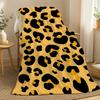 Leopardenmuster Tierdruckmuster Überwurf 240g Flanell-Decke, geeignet für Sofas, Betten, Büros, exquisites Geschenk-Decken