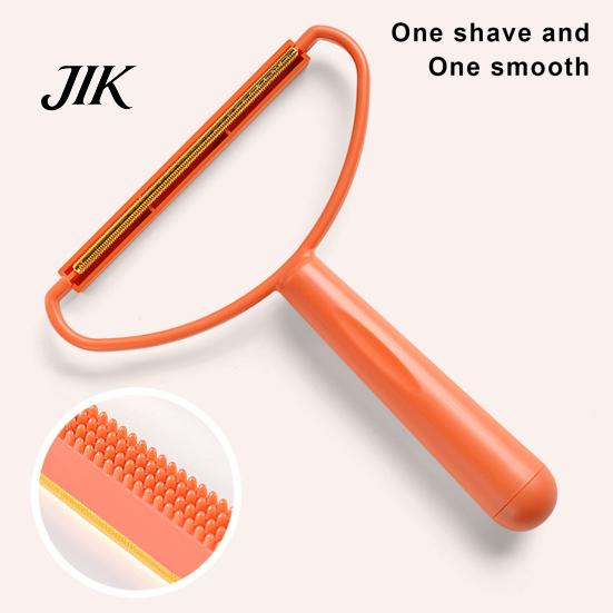 Comfortable Grip Epilator Portable Scraper Cat Dog Hair Remover with Long Handle Anti-Slip Ball Curved Reusable Widened Coverage Area Lint
