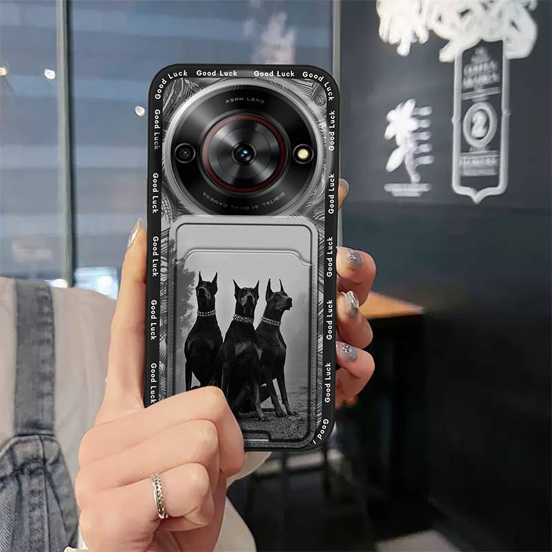 Card Slot Soft Case Phone Case For ZTE Blade A75 5G/Nubia Focus 5G/Calf 5G Waterproof Back Cover Durable Anti-knock TPU