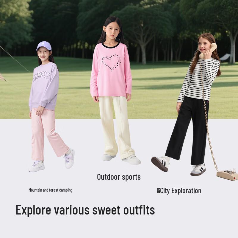 Balabalaone Girls  Straight-Leg Long Pants 150