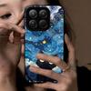 Case for Xiaomi 15T Pro 15 Anime Black Cat Starry Cloud Print Phone Cover Acrylic Hard Back Shell With Flexible TPU Edge