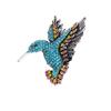 European and American high-end, rhinestone hummingbird brooch, animal chest flower, clothing bird brooch