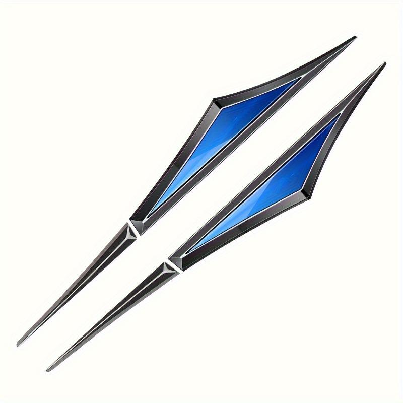 Car Emblems 2pcs Stainless Steel Car Side Conversion Stickers Car Mudguards with Adhesive Backing Universal Car Decals Creative And Cool Car Decals