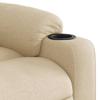 Massage Recliner with Rising Function Cream Fabric