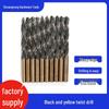 Black & Yellow Extended Straight Shank Twist Drill Bit for Metal & Stainless Steel