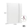 Frosted Transparent Binder Cover for A4/A6/A7/B5 Notebook with 6/9 Hole Loose-leaf Storage