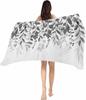 Beach Towel Grey Eucalyptus Leaves Bath Pool Towels Blue Leaf Berry Soft Absorbent Beach Towel Lightweight Large Quick Dry Swim