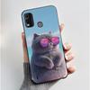 Schwarzes Case für Nokia G11 Plus Einzigartiges Design Schwarze Katze mit Korb Muster Schale Gelee Farbe Kratzfest Weiche Hülle