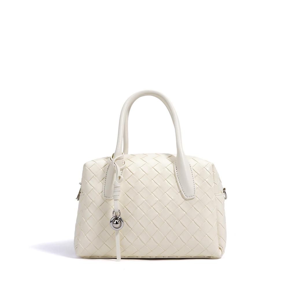 2025 Women's Genuine Leather Diamond Lattice Shoulder Bag - Fashionable and Versatile