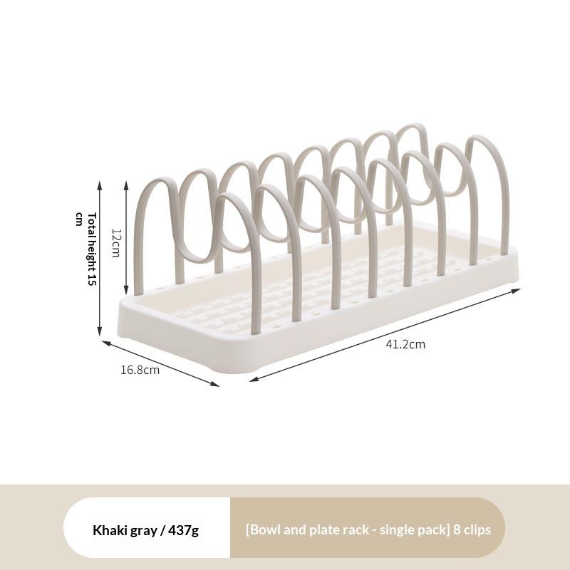 Adjustable Plate and Tableware Holder Multi Functional Storage Rack for Compact Kitchens