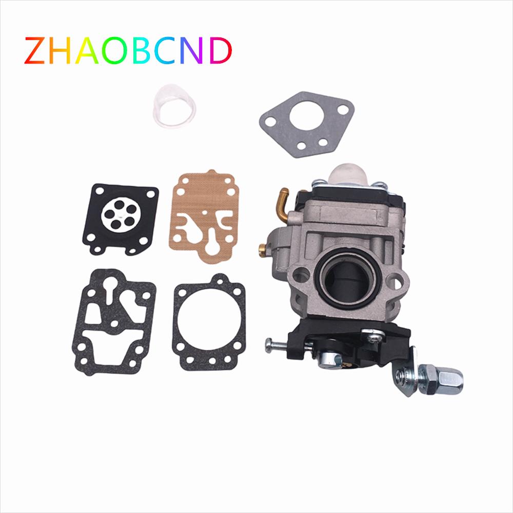 15mm Carburetor Kit For 43CC 52CC 47CC 49CC Brush Cutter with Seal Hose Petrol Filter Spark Plug For CG430 CG520 BC430 BC520 Carburetors Jets 1