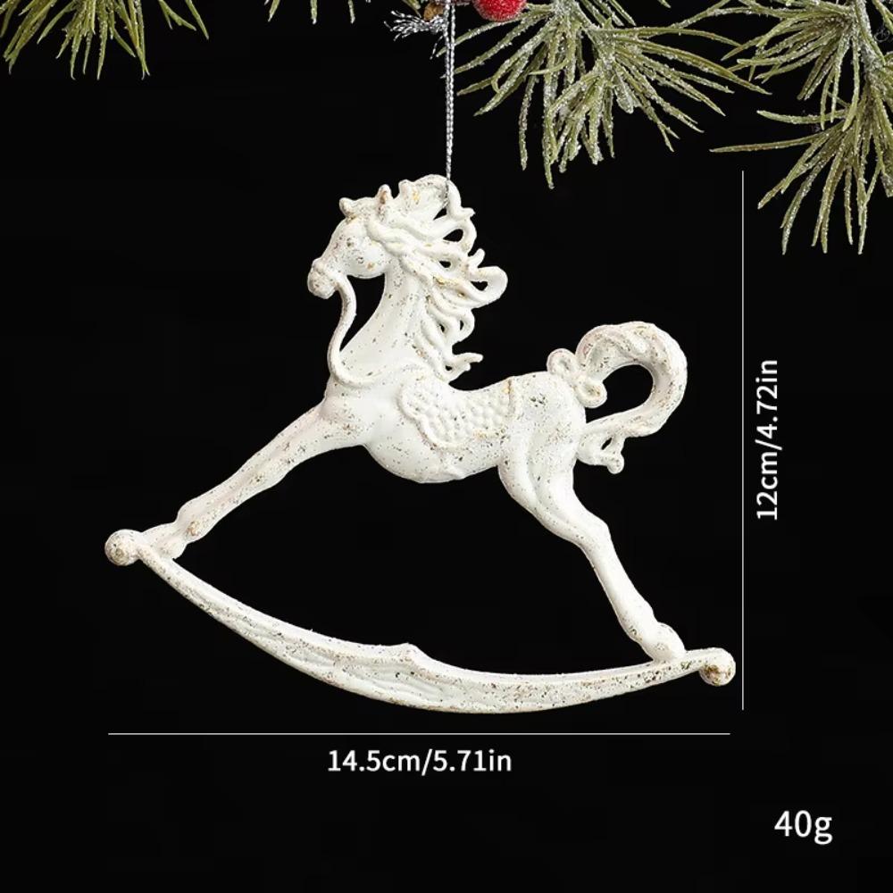 Vintage Christmas Tree Pendant Exquisite Antique Design White Xmas Tree Hanging Navidad New Year Festival Party Decorations 2026