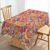 Paisley Flower Peony Household Anti-fouling Tablecloth Rectangular Coffee Table Waterproof and Oil-proof Fabric Mantel Mesa