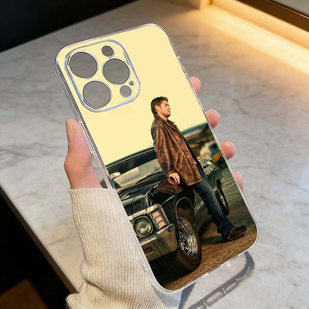S-Supernaturals Dean Winchester   Phone Case Transparent Silicone Soft For iPhone 17 16 15 14 13 12 11 Mini Pro Max Plus