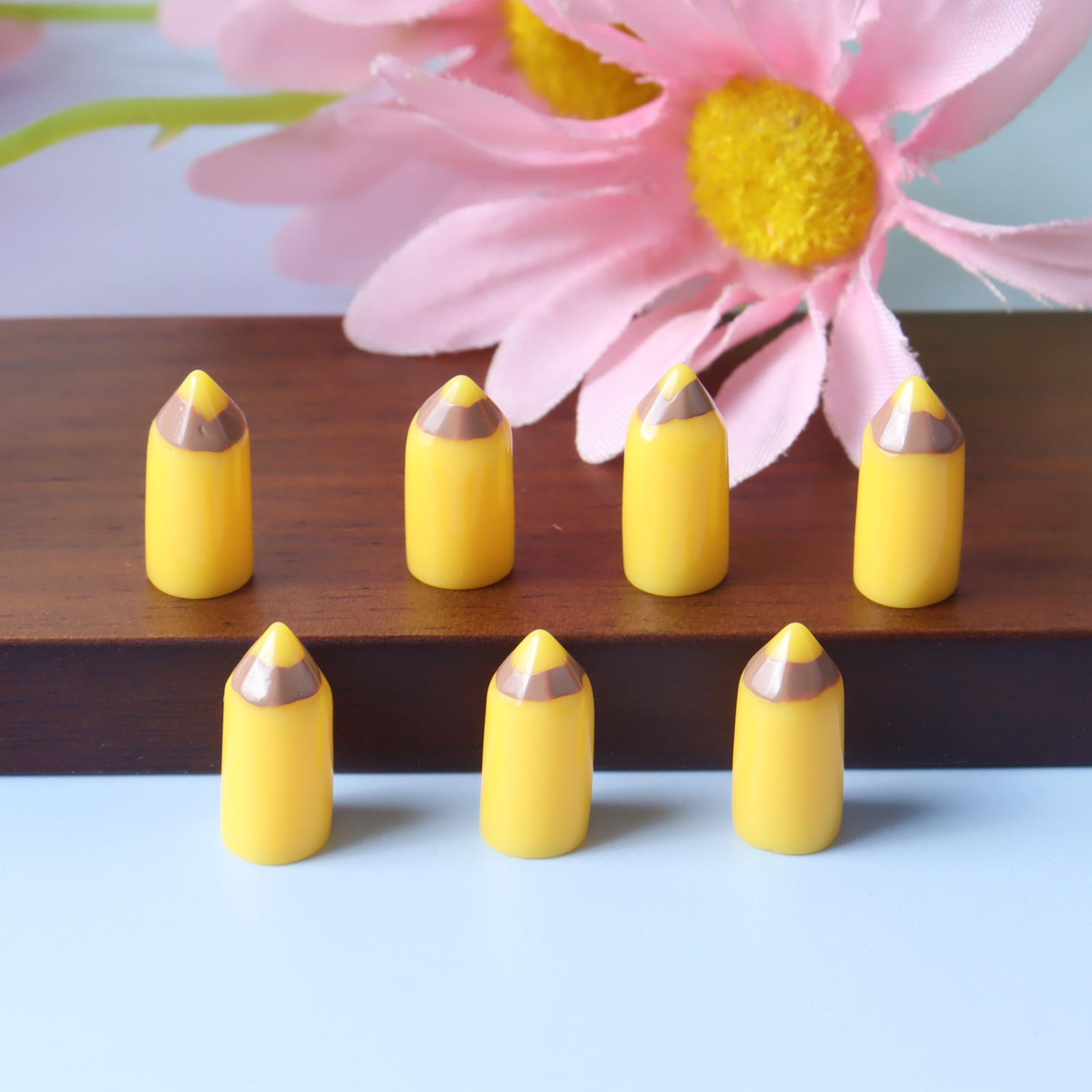 Креативный красочный мультяшный кулон-карандаш из смолы для DIY-украшений
