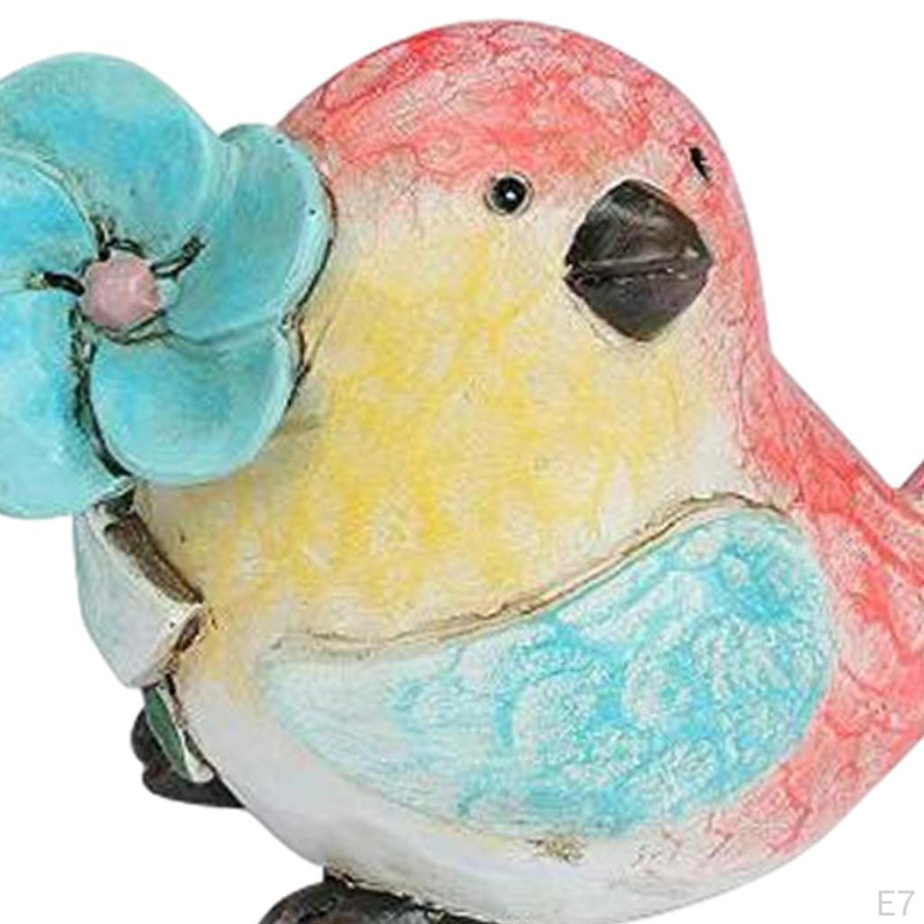 Bird Shaped Sculpture Animal Ornament Figurine Statue Photo Props Office Living Room Bedroom