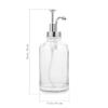 SAFIGLE Glass Syrup Dispenser Pump Bottle Lotion Soap Honey Dispenser Reusable 8.66X3.18In Compact Pump Lid for Kitchen Coffee Bar