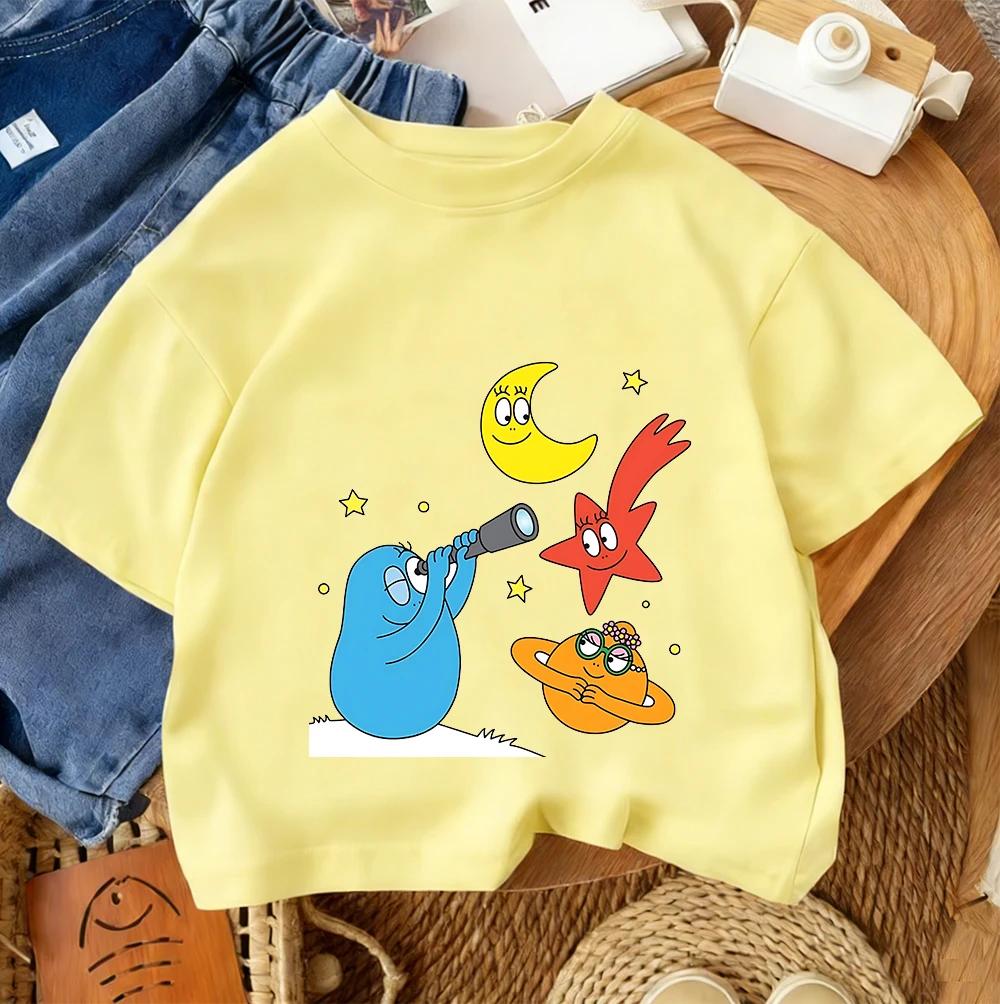 Children's Crew Neck T-Shirt 2026 Summer Casual Fashion Short Sleeve Top