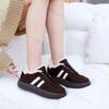 Dam Casualskor 2025 Vinter Nya Vintage Plysch Förtjocka Mjuka Sula Sneakers Halkfria Bekväma Mode Snörskor Bomullsskor