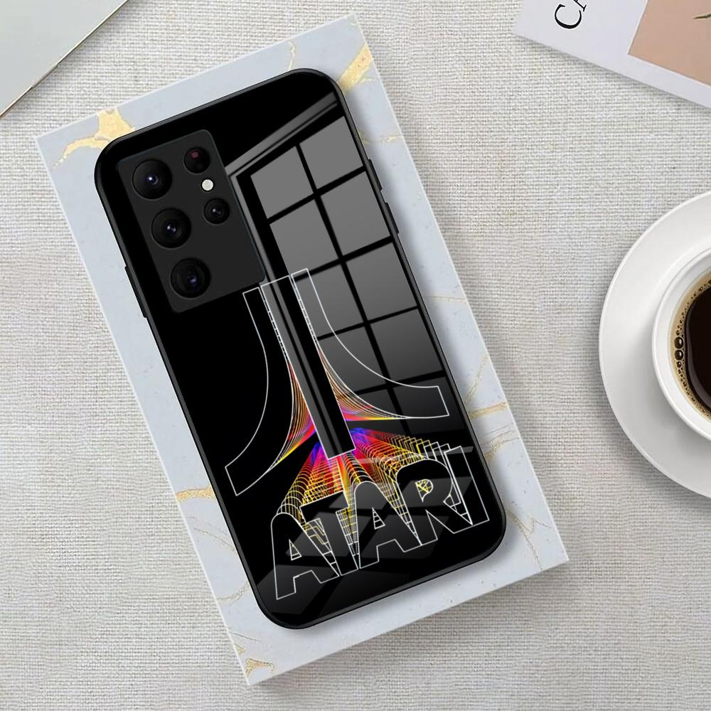Game Atari Phone Case For Samsung S26 S25 Edge Ultra 23 22 21 20 Ultra Plus S24 Fe Glass Cover