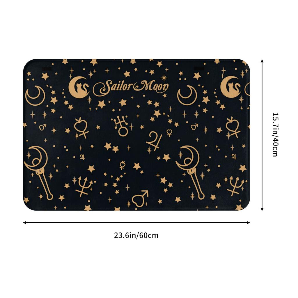 Anime Sailors Moons Doormat Anti-Slip Entrance Bathroom Kitchen Floor Door Mat Garage Rug Carpet Footpad