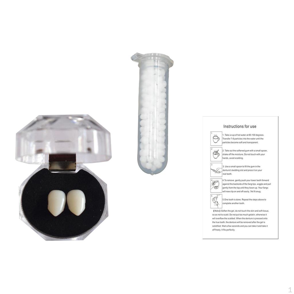 Halloween Fangs Fake Teeth Gift Decoration for Stage Performance Fancy Dress