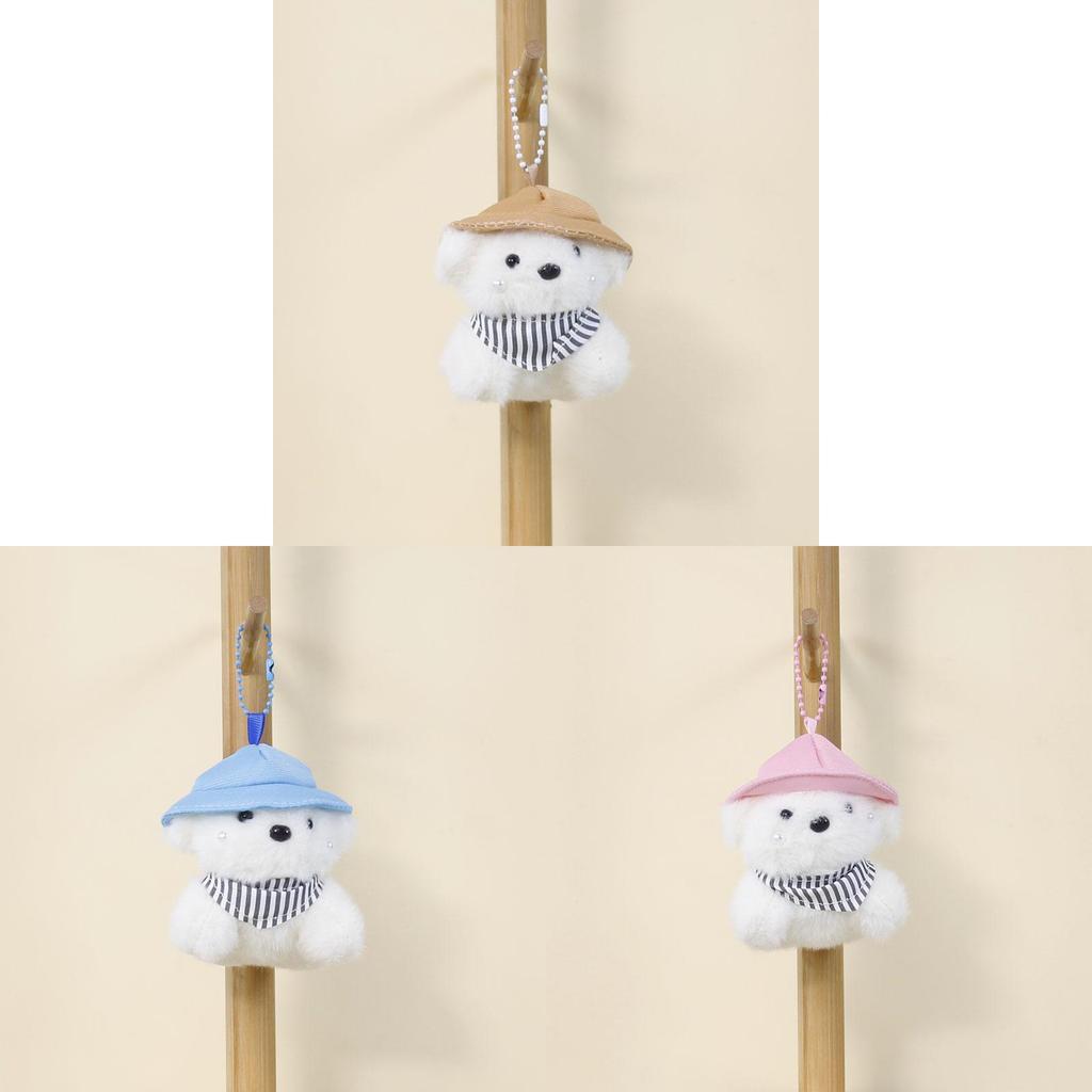 Plush Dog Pendant With Cute Hat For Backpack Decor And Collectible Gift
