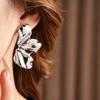 925 Silver Rhinestone Hoop Earrings for Women Exquisite Round Circle Earrings Minimalism Daily Wearing Fashion Jewelry