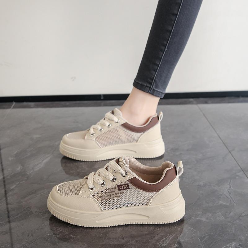 Summer new hollow little white shoes female students thick-soled versatile casual women's shoes 6-